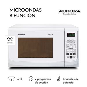 Microondas Aurora 22 Litros RUPHA 23.2BG OUTLET
