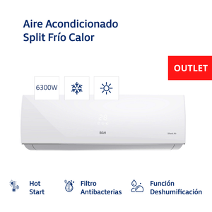 Aire Acondicionado Split Frío/Calor BGH 5500F 6300W BSH65WCU OUTLET