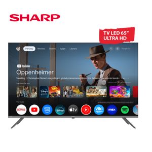 Smart TV UHD 4K 65" SHARP GOOGLE TV 4T-C65FL6L