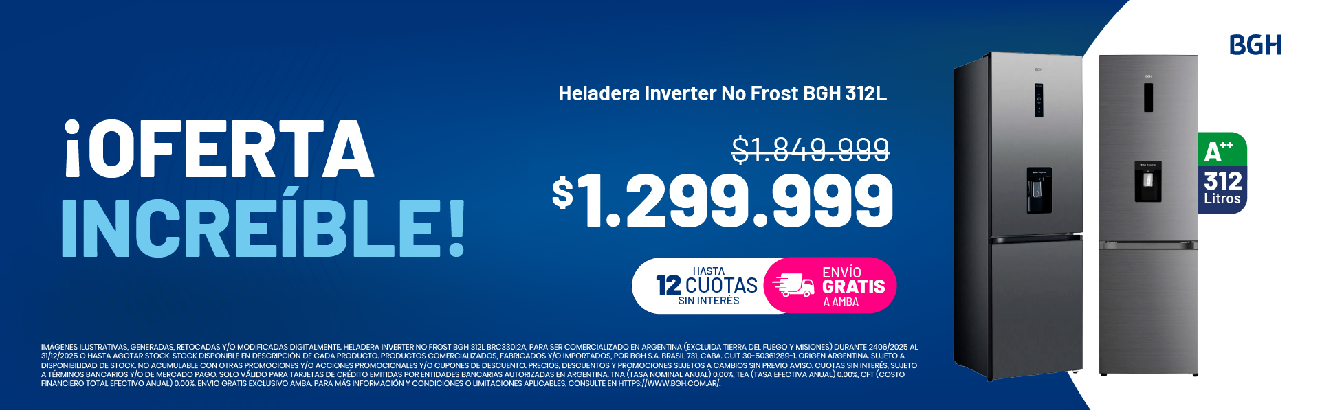 Oferta bomba heladera